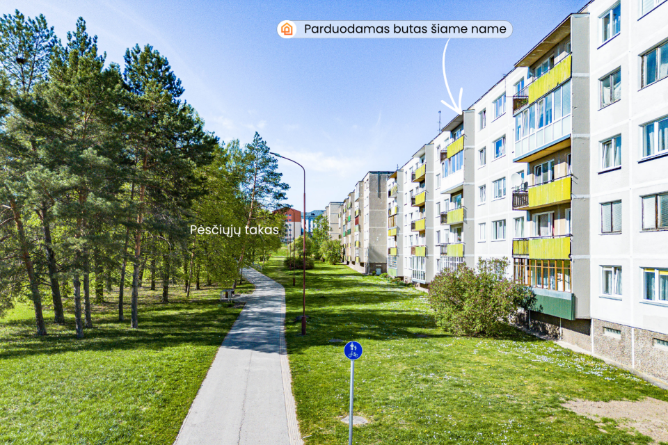 Parduodamas jaukiai įrengtas 1 kambario butas &Scaron;iaulių miesto centre, Tilžės g. 165