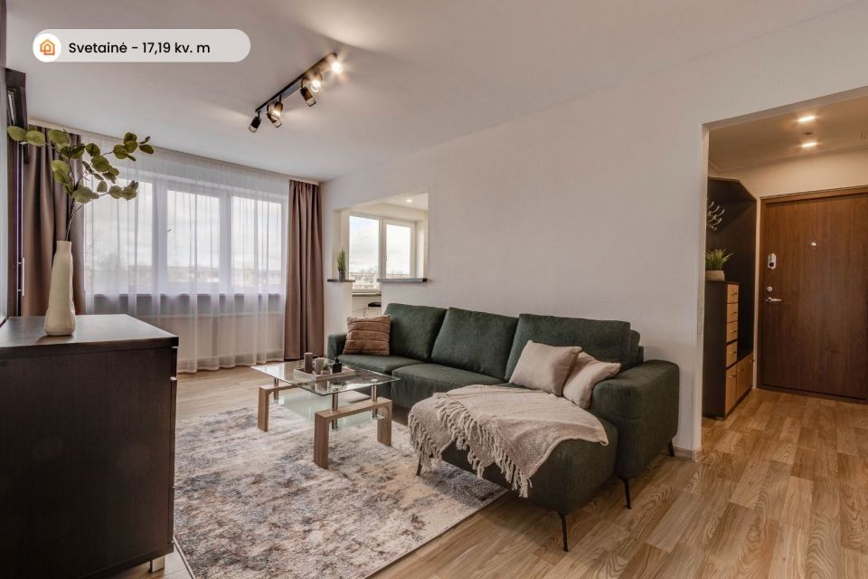 Parduodamas jaukus 3 kambarių butas miesto centre Šiauliuose, Dubijos g. 31.