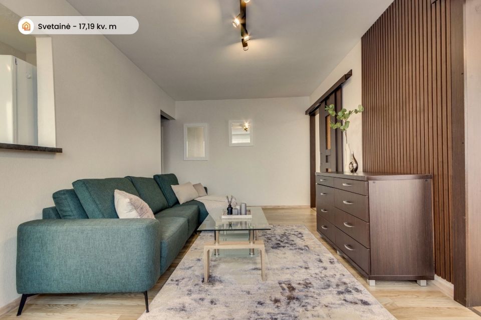 Parduodamas jaukus 3 kambarių butas miesto centre Šiauliuose, Dubijos g. 31.