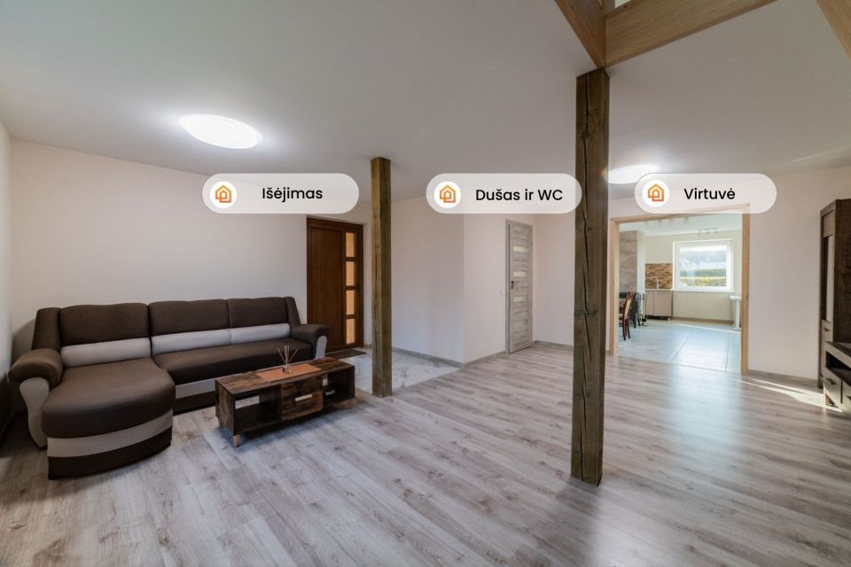 Parduodamas jaukus ir modernus namas Troškučių k., Šaltinėlio g., Mažeikių r.