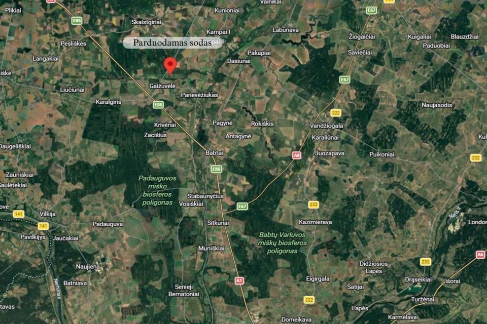 Parduodamas jaukus sodo namas su 9.5 a. sklypu Babtų sen., Kauno raj. Gaižuvėlės k. Neries g.