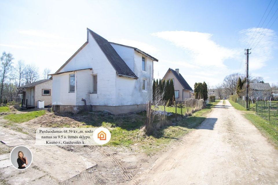Parduodamas jaukus sodo namas su 9.5 a. sklypu Babtų sen., Kauno raj. Gaižuvėlės k. Neries g.