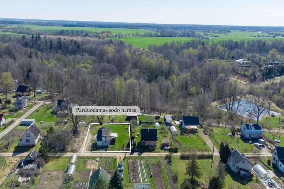 Parduodamas jaukus sodo namas su 9.5 a. sklypu Babtų sen., Kauno raj. Gaižuvėlės k. Neries g.