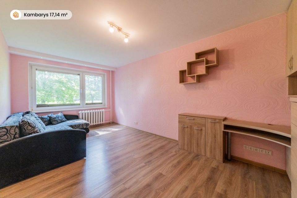 Parduodamas jaukus, šviesus ir tvarkingas 1 kambario butas Naujakiemio g. 22, Klaipėdoje