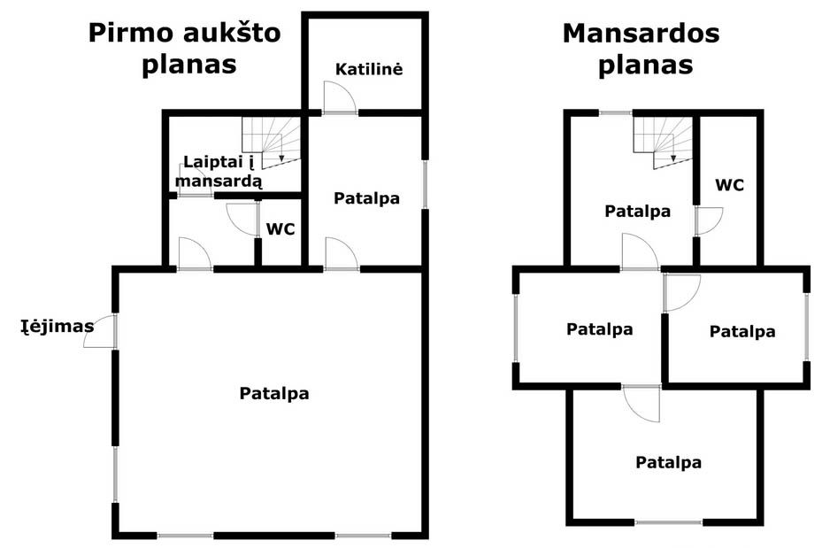 Parduodamas komercinės paskirties pastatas su 7,25 arų žemės sklypu, Kelmės miesto centre Vytauto Didžiojo g.