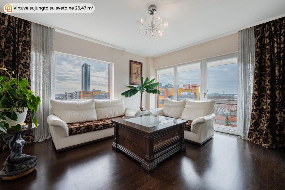 Parduodamas modernus 66,92 m&sup2; ploto, 3 kambarių butas strategi&scaron;koje Klaipėdos vietoje, Birutės g. 22,  &scaron;alia prekybos centro &bdquo;Akropolis"