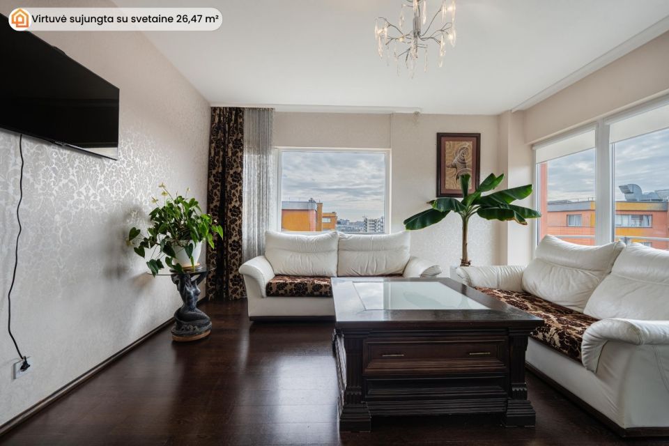 Parduodamas modernus 66,92 m&sup2; ploto, 3 kambarių butas strategi&scaron;koje Klaipėdos vietoje, Birutės g. 22,  &scaron;alia prekybos centro &bdquo;Akropolis"