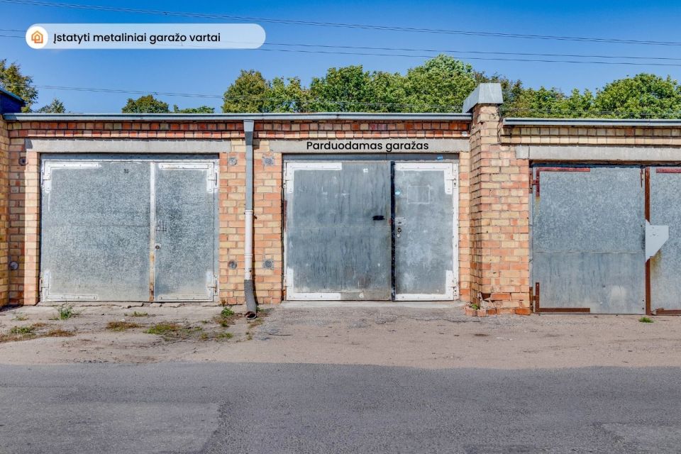 Parduodamas mūrinis 42,36 kv. m ploto garažas &Scaron;iauliuose