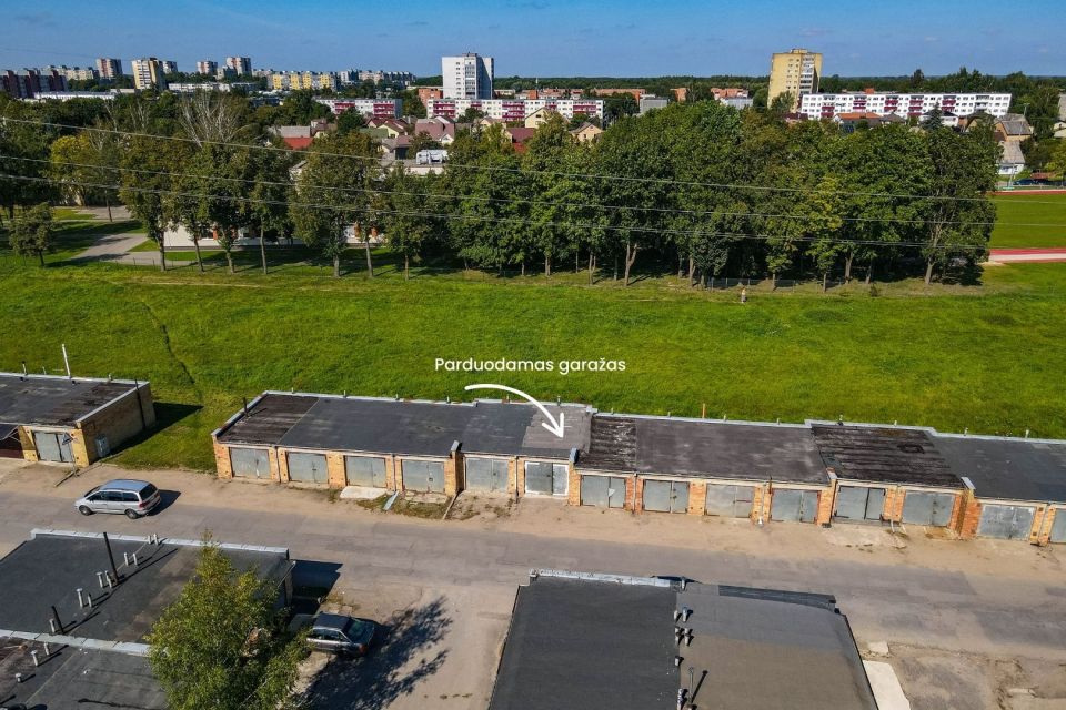 Parduodamas mūrinis 42,36 kv. m ploto garažas &Scaron;iauliuose