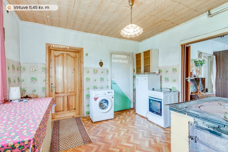 Parduodamas mūrinis, ap&scaron;iltintas namas su 30 arų žemės sklypu Mažeikių r., Palnosų k.