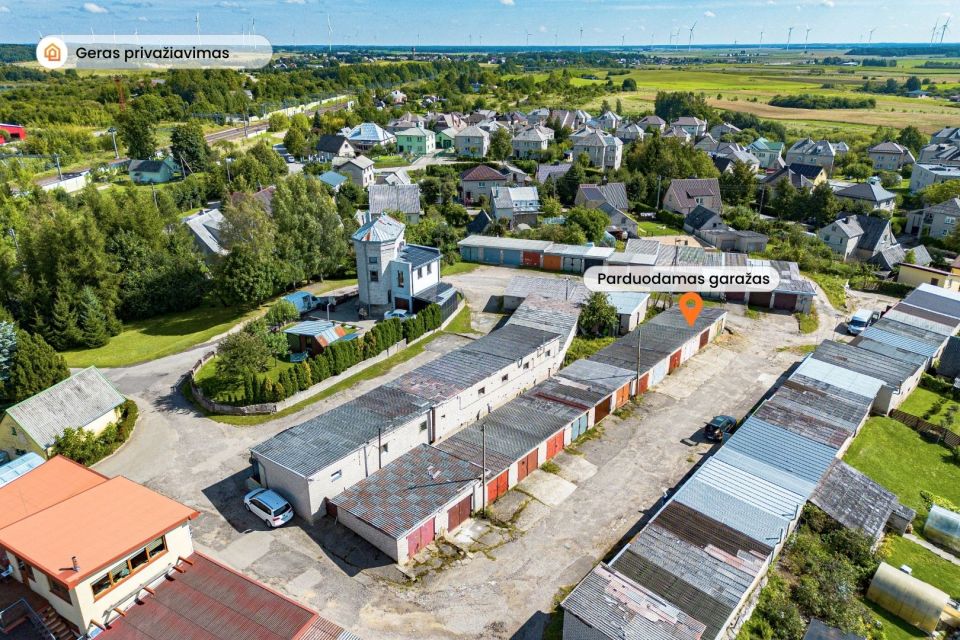 Parduodamas mūrinis garažas su rūsiu, Geležinkelio g. 10G, Tel&scaron;iai