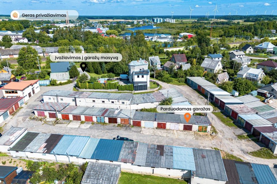 Parduodamas mūrinis garažas su rūsiu, Geležinkelio g. 10G, Tel&scaron;iai