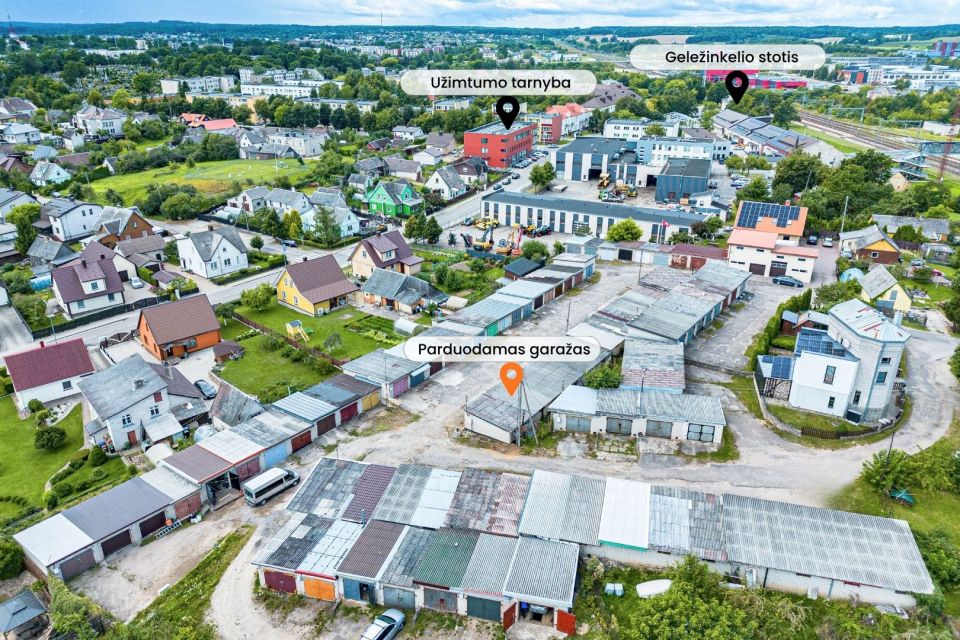 Parduodamas mūrinis garažas su rūsiu, Geležinkelio g. 10G, Tel&scaron;iai