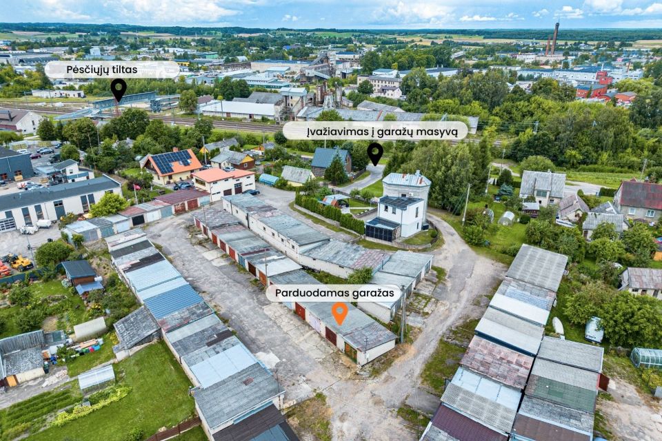 Parduodamas mūrinis garažas su rūsiu, Geležinkelio g. 10G, Tel&scaron;iai