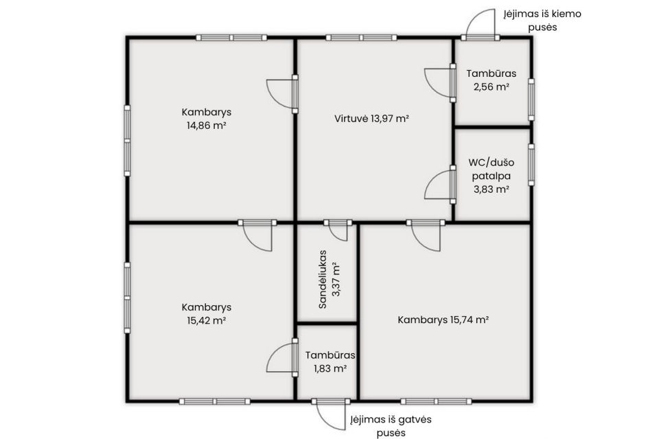 Parduodamas mūrinis gyvenamasis namas Dariaus ir Girėno g., Viek&scaron;niuose, Mažeikių r., su 17 arų žemės sklypu.
