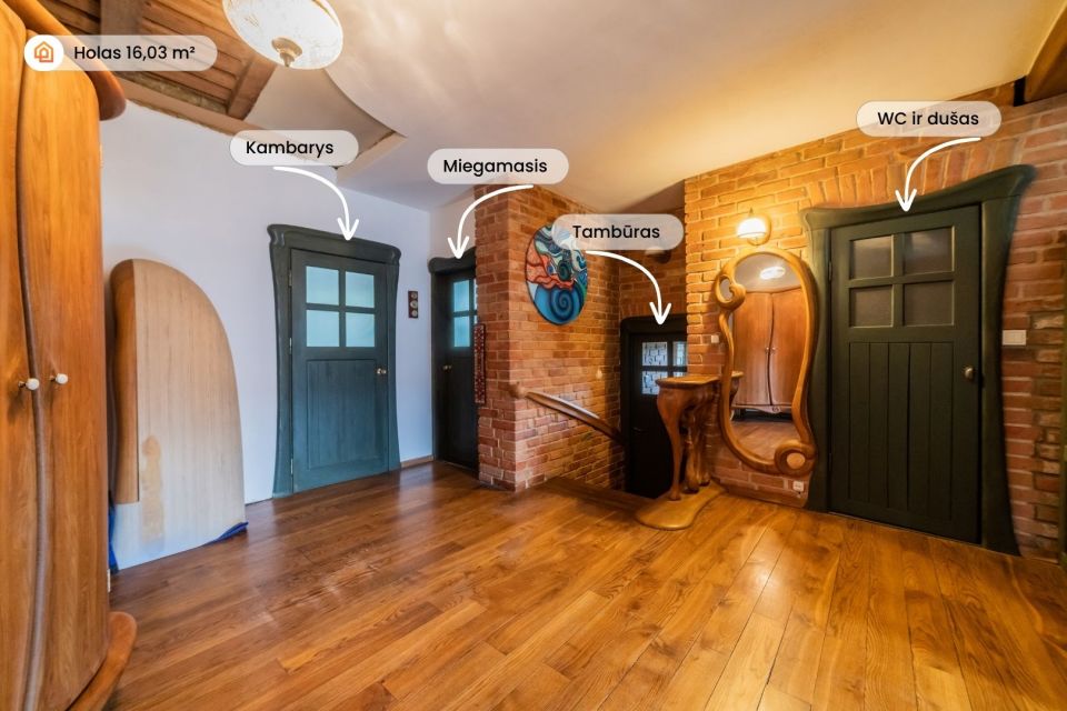 Parduodamas mūrinis namas &scaron;alia Bubių tvenkinio, Piliakalnio g. 8, &Scaron;iaulių r.