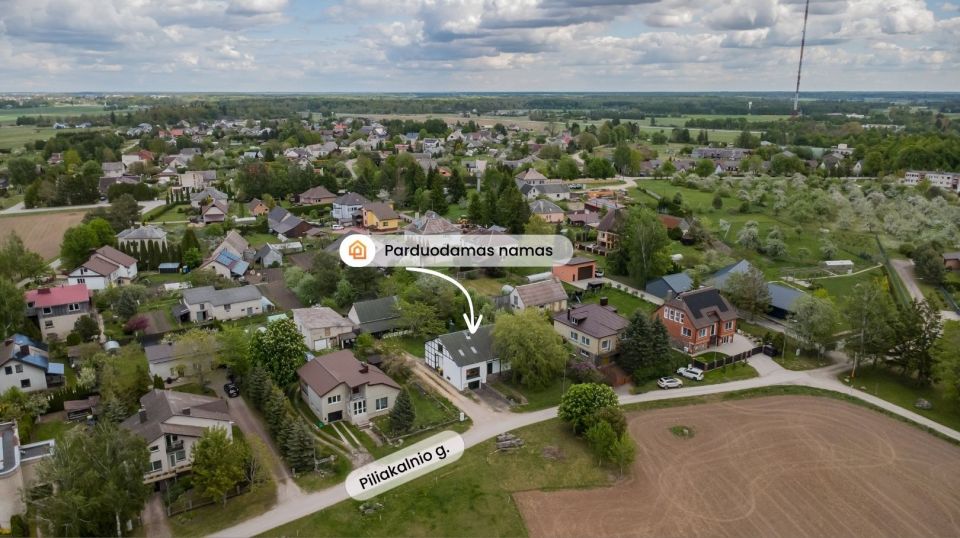 Parduodamas mūrinis namas &scaron;alia Bubių tvenkinio, Piliakalnio g. 8, &Scaron;iaulių r.