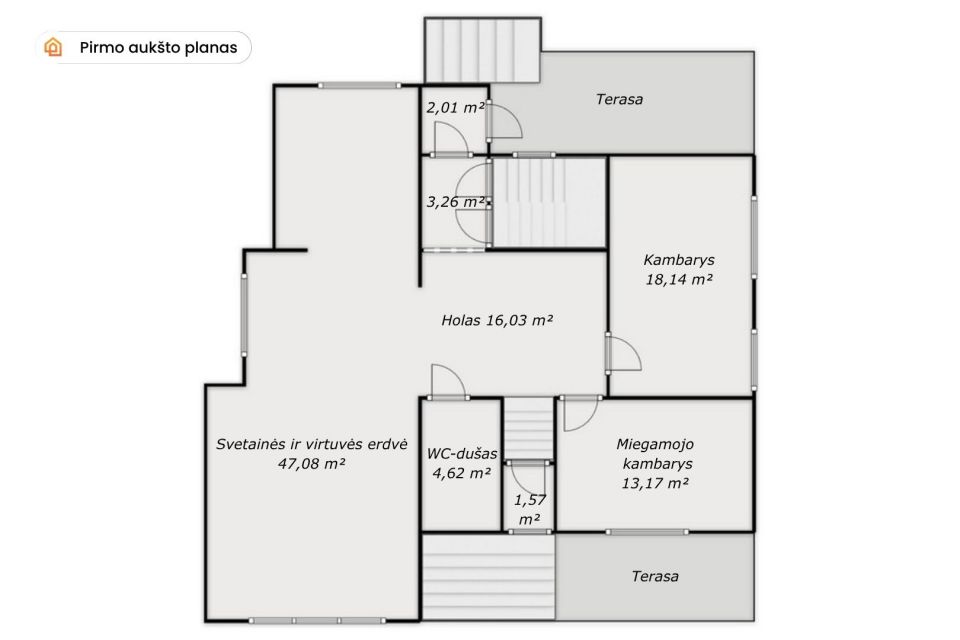 Parduodamas mūrinis namas &scaron;alia Bubių tvenkinio, Piliakalnio g. 8, &Scaron;iaulių r.