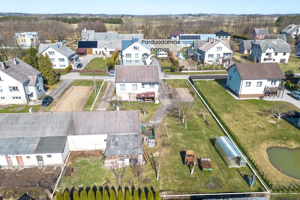 Parduodamas mūrinis namas su 15 arų žemės sklypu Kelmėje, Vakaro g.