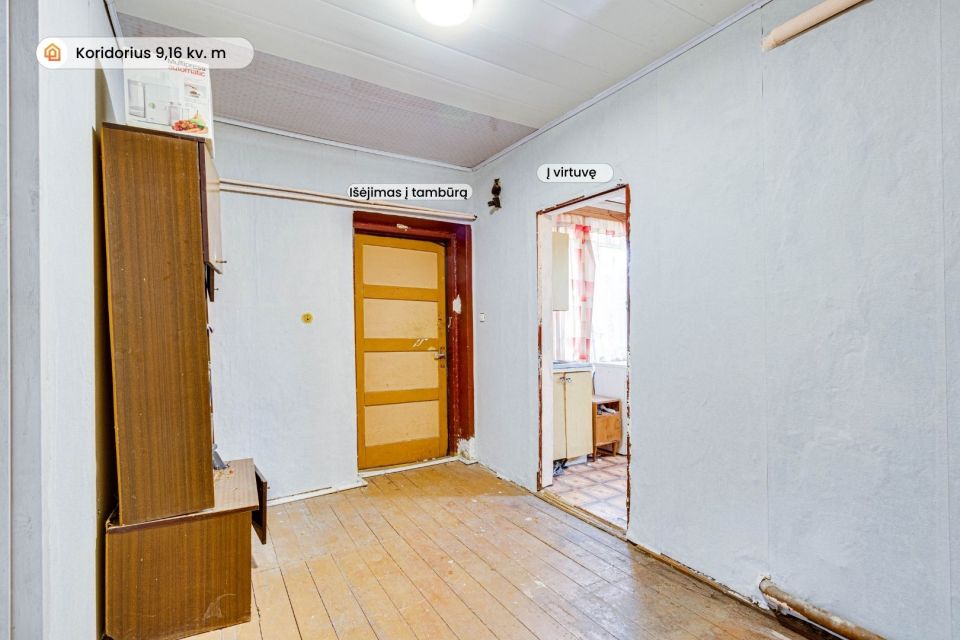 Parduodamas mūrinis namas su 16,69 arų žemės sklypu Alksniupių k., Radviliškio r.