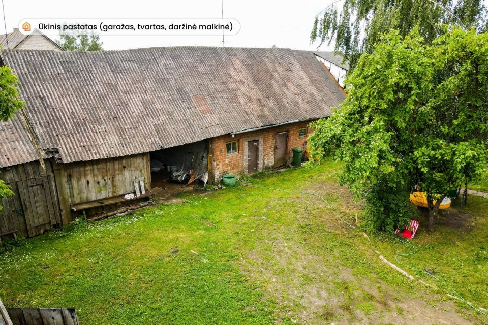 Parduodamas mūrinis namas su 16,69 arų žemės sklypu Alksniupių k., Radviliškio r.