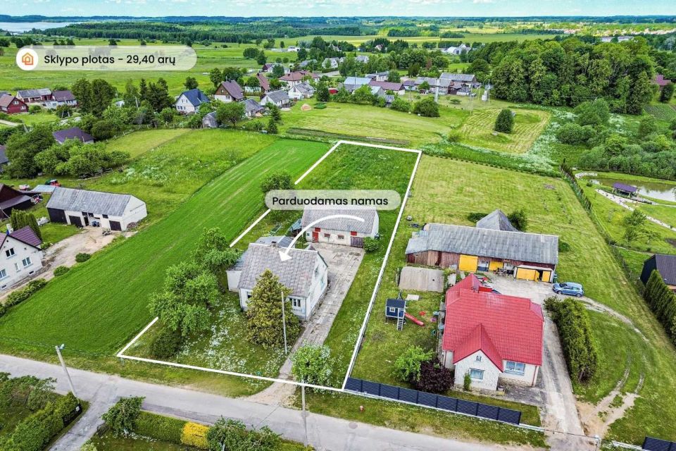 Parduodamas mūrinis namas su 29,40 arų sklypu &scaron;alia Varnių miestelio, Nakačios g. 9, Ožtakių k., Tel&scaron;ių r.