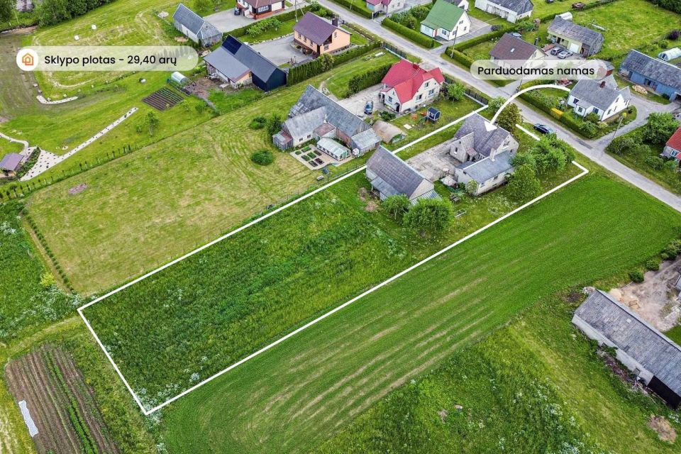 Parduodamas mūrinis namas su 29,40 arų sklypu &scaron;alia Varnių miestelio, Nakačios g. 9, Ožtakių k., Tel&scaron;ių r.
