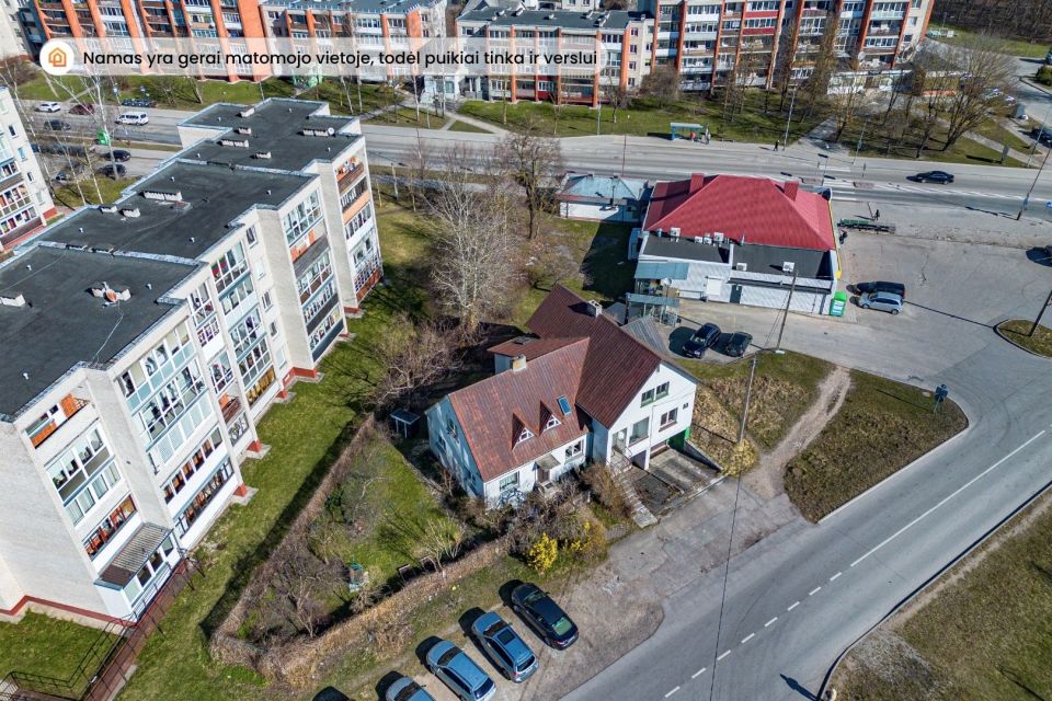 Parduodamas mūrinis namas su garažu, tinkantis verslui, &Scaron;iauliuose, &Scaron;im&scaron;ės mikrorajone, Vilkavi&scaron;kio g. 4