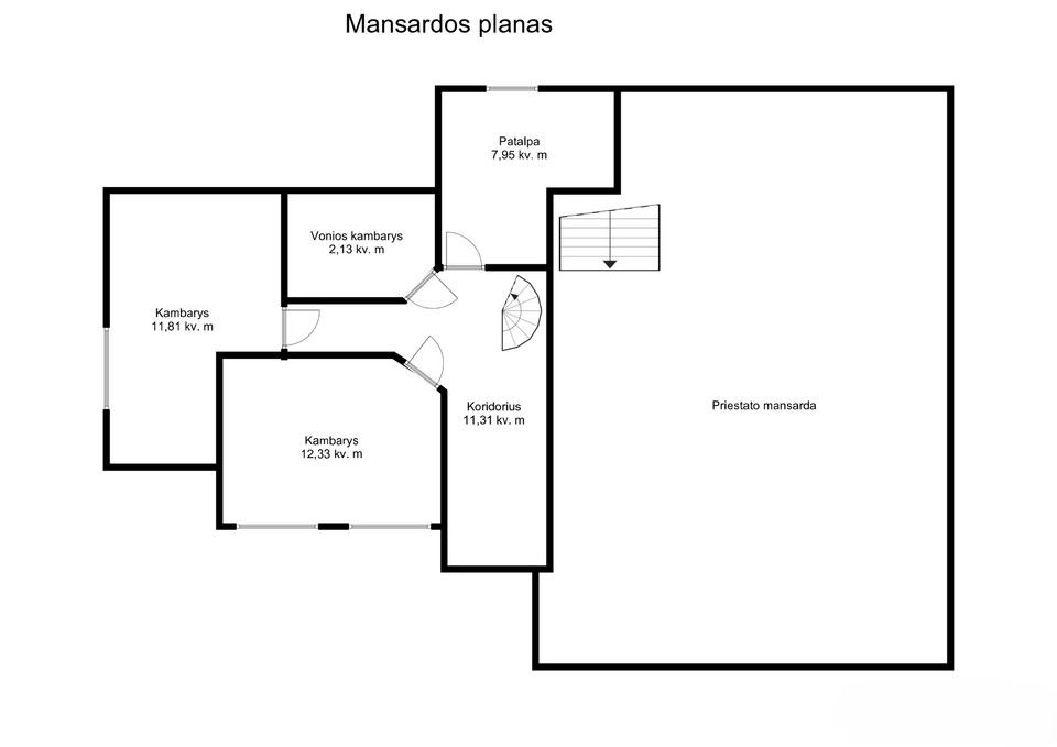 Parduodamas mūrinis namas su garažu, tinkantis verslui, &Scaron;iauliuose, &Scaron;im&scaron;ės mikrorajone, Vilkavi&scaron;kio g. 4