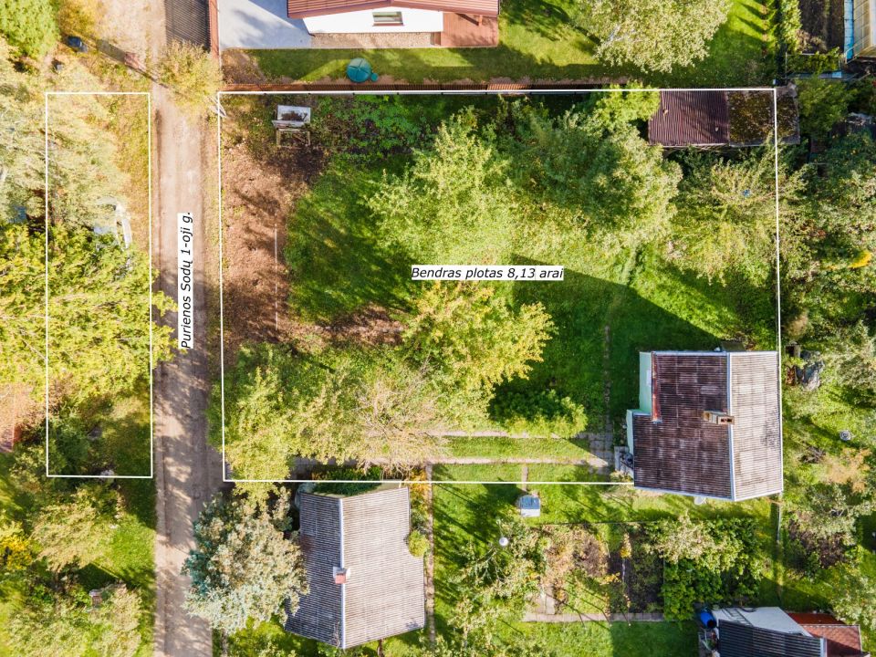 Nauja kaina, geras pasiūlymas. Parduodamas mūrinis sodo namas su 8,13 arų sklypu, Purienos Sodų 1-oji g. 40, Šiauliai.