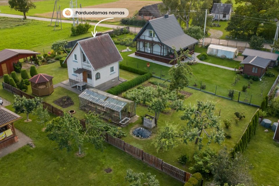 Parduodamas mūrinis sodo namas su 8,39 aro sklypu Gervėnų k., Bubių sen., &Scaron;iaulių r. &ndash; puiki vieta poilsiui gamtos apsuptyje!