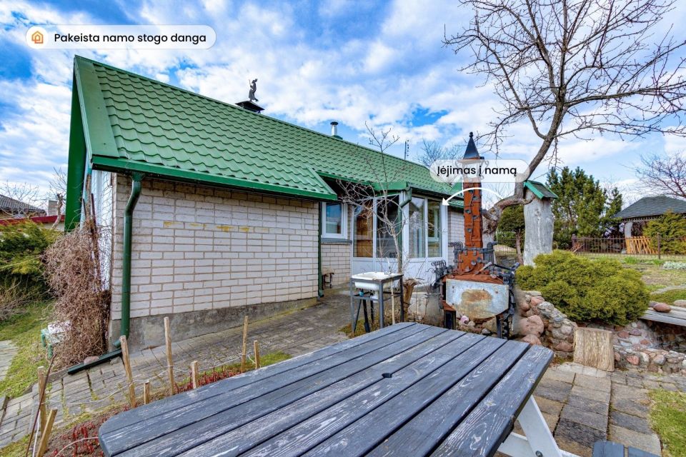 Parduodamas mūrinis sodo namas su sklypu, prie Plungės, Kau&scaron;ėnų k., Kalnų g. 6