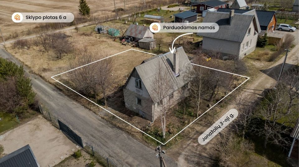 Parduodamas mūrinis sodo namas su žemės sklypu, Jonažolių 3-oji g. 2, Vaitelių k., Klaipėdos r.