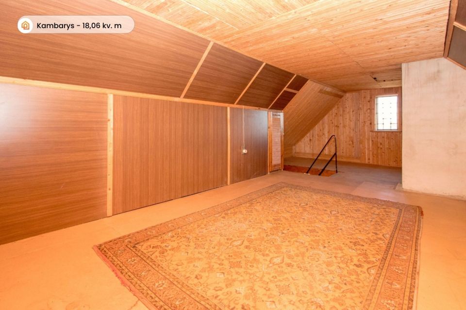 Parduodamas mūrinis sodo namas vieno aukšto su mansarda ir rūsiu, SB "Toliočiai", Tvenkinio g. 47, Toliočių k., Šiaulių r.