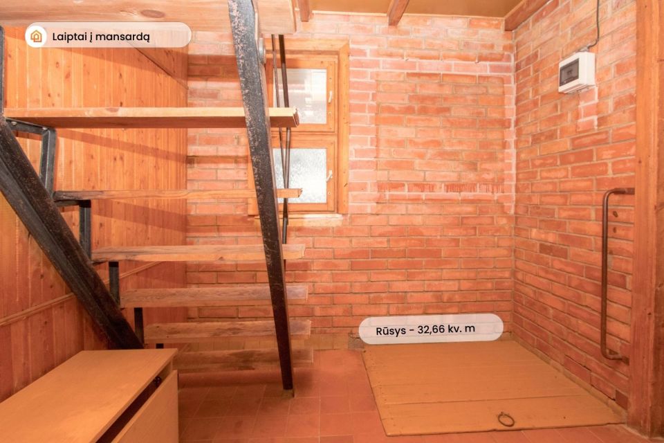 Parduodamas mūrinis sodo namas vieno aukšto su mansarda ir rūsiu, SB "Toliočiai", Tvenkinio g. 47, Toliočių k., Šiaulių r.