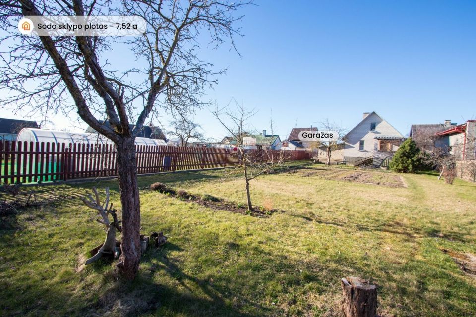 Parduodamas mūrinis sodo namas vieno aukšto su mansarda ir rūsiu, SB "Toliočiai", Tvenkinio g. 47, Toliočių k., Šiaulių r.