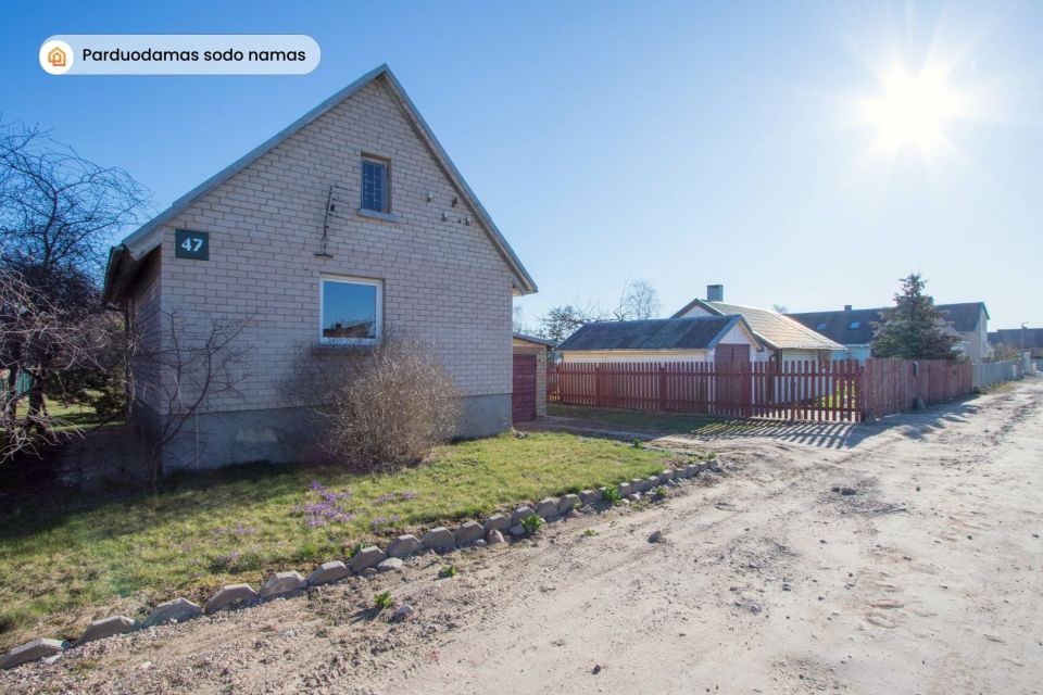 Parduodamas mūrinis sodo namas vieno aukšto su mansarda ir rūsiu, SB "Toliočiai", Tvenkinio g. 47, Toliočių k., Šiaulių r.