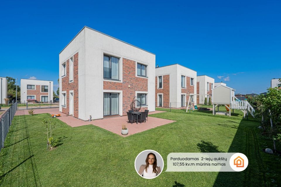PARDUODAMAS NAMAS KLAIPĖDOS RAJONE - MODERNUS IR JAUKUS ĮSIKŪRĘS  &bdquo;ŽIOGŲ&ldquo; GYVENVIETĖJE, ANSO BRUOŽIO G