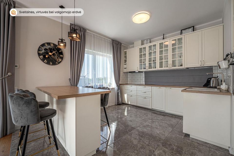 PARDUODAMAS NAMAS KLAIPĖDOS RAJONE - MODERNUS IR JAUKUS ĮSIKŪRĘS  &bdquo;ŽIOGŲ&ldquo; GYVENVIETĖJE, ANSO BRUOŽIO G