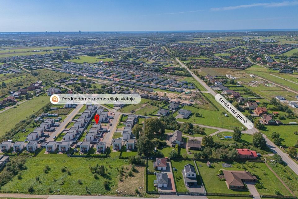 PARDUODAMAS NAMAS KLAIPĖDOS RAJONE - MODERNUS IR JAUKUS ĮSIKŪRĘS  &bdquo;ŽIOGŲ&ldquo; GYVENVIETĖJE, ANSO BRUOŽIO G
