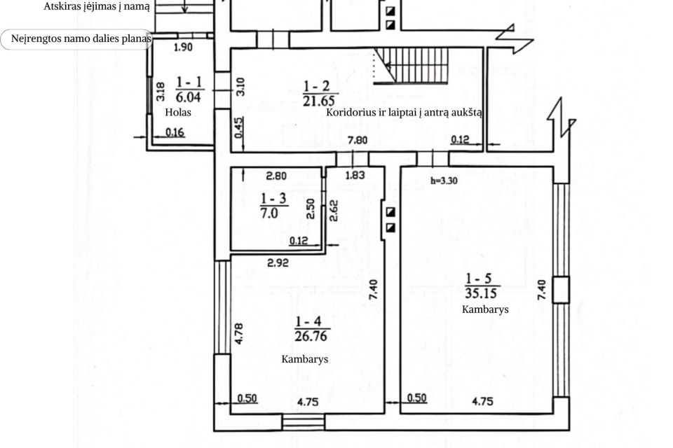 Parduodamas namas Raseinių r., Ginčaičių k.