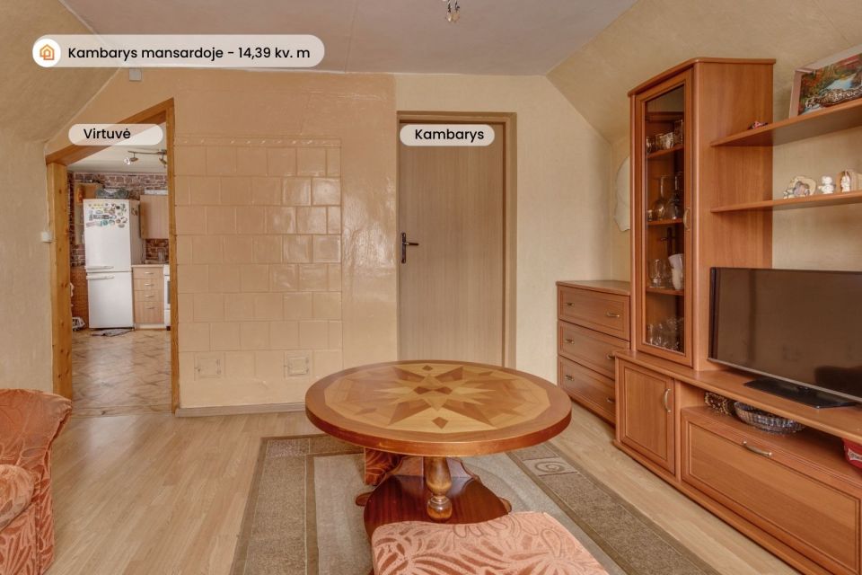 Parduodamas namas šalia miesto centro ir Masčio ežero Telšiuose, Muziejaus g. 13