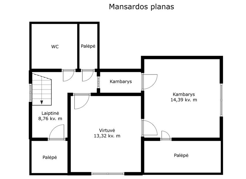 Parduodamas namas šalia miesto centro ir Masčio ežero Telšiuose, Muziejaus g. 13