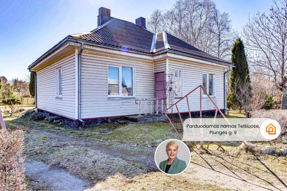 Parduodamas namas &scaron;alia miesto centro Tel&scaron;iuose, Plungės g. 9