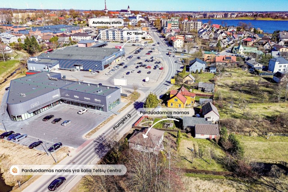 Parduodamas namas &scaron;alia miesto centro Tel&scaron;iuose, Plungės g. 9