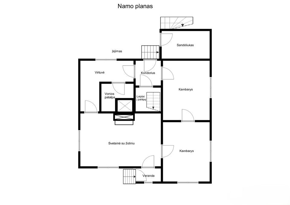 Parduodamas namas &scaron;alia miesto centro Tel&scaron;iuose, Plungės g. 9