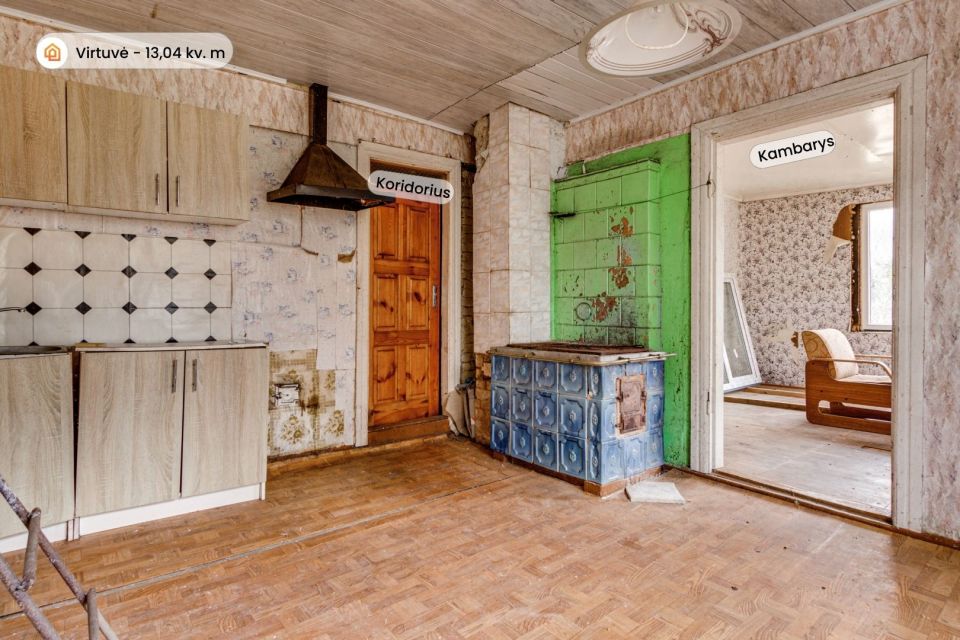 Parduodamas namas šalia tvenkinio Barstyčių miestelio centre, Sedos g. 8, Skuodo r.
