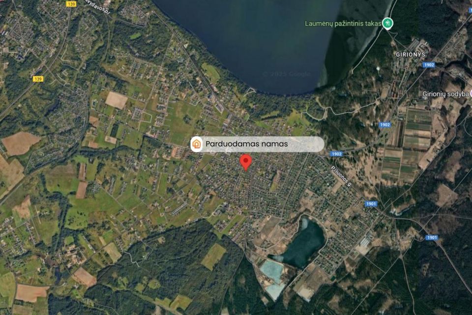 Parduodamas namas su 19 a. žemės sklypu Panevėžio r., Užunevėžio k.