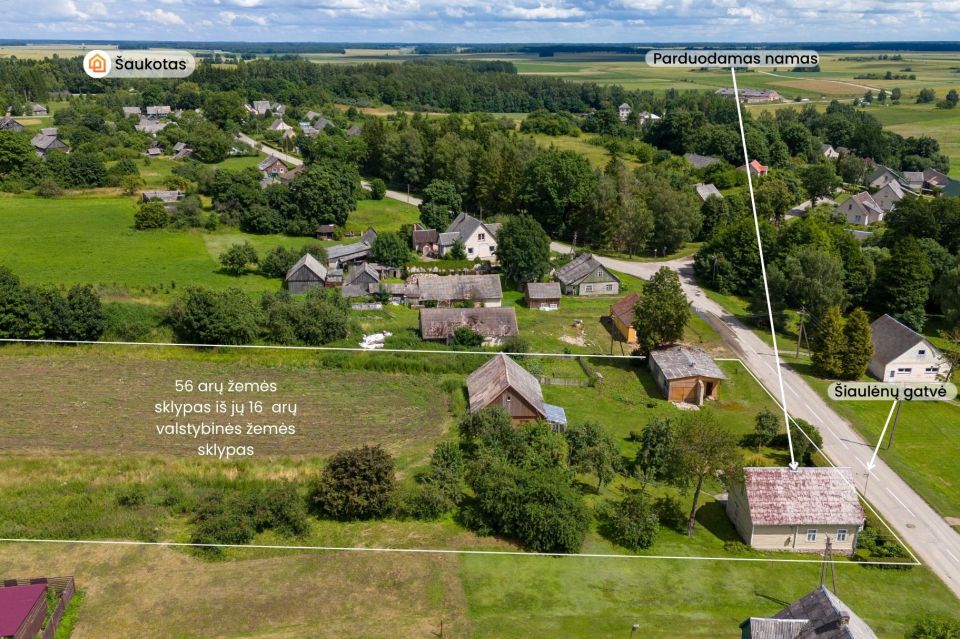 Parduodama sodyba vaizdingoje vietoje, Radvili&scaron;kio rajone, &Scaron;aukoto mstl., &Scaron;iaulėnų g. 38
