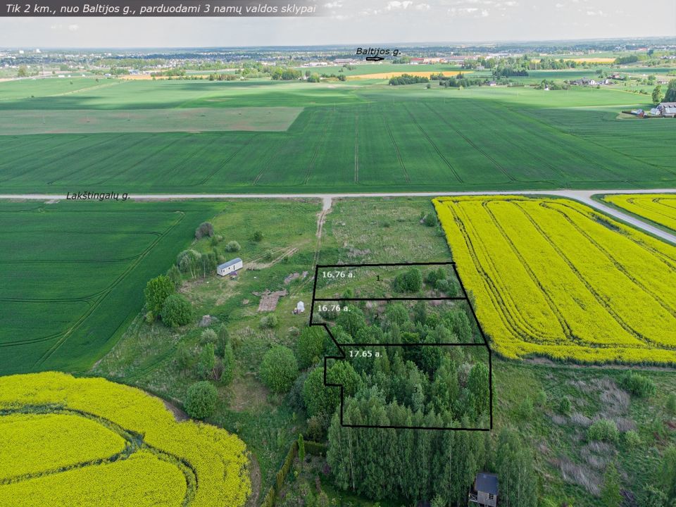 Parduodamas namų valdos sklypas 16,76 arų, Gimtinės g., 8, Čebeliškių k., Alšėnų sen., Kauno rajone.